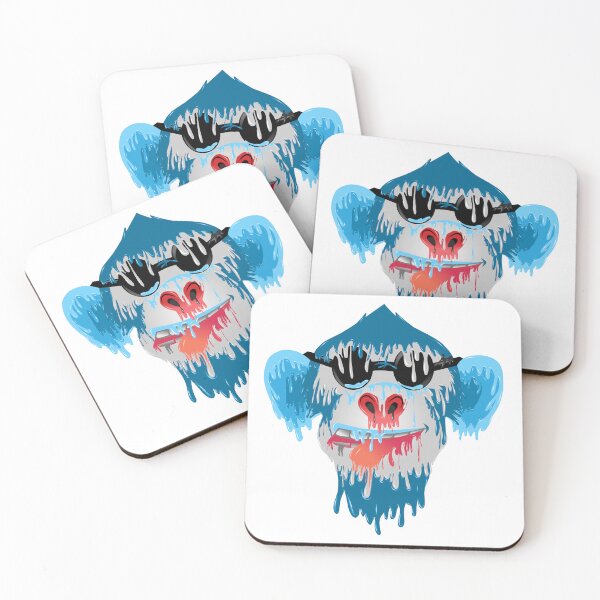 Item preview, Blue monkey grime art designed and sold by AmsaOza.