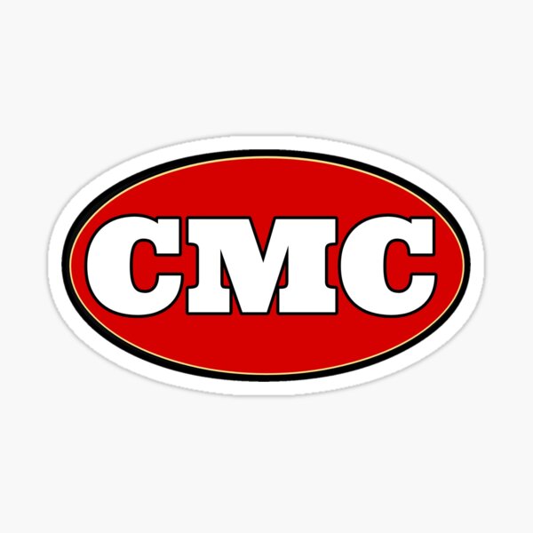 johnnystackart Christian McCaffrey CMC Jersey SF Shirt Sticker