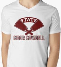 Joe Moorhead Moor Cowbell Hail State Mississippi State Football Men's V-Neck T-Shirt