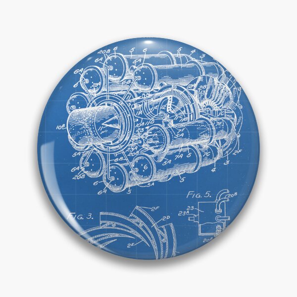 Item preview, Airplane Jet Engine Patent - Airline Engine Art - Blueprint designed and sold by patentpress.
