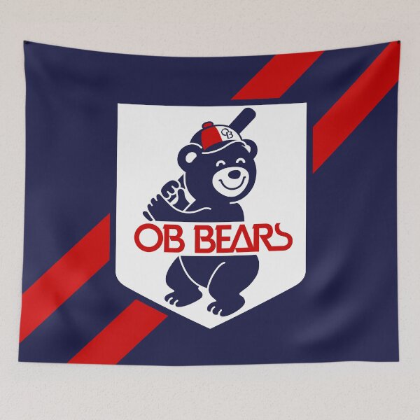 Item preview, RETRO OB BEAR on NAVY designed and sold by SeoulSights.