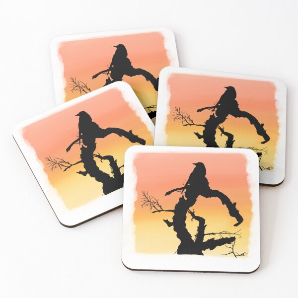 Item preview, Crow Silhouette Sunset  designed and sold by Fernheart Designs.