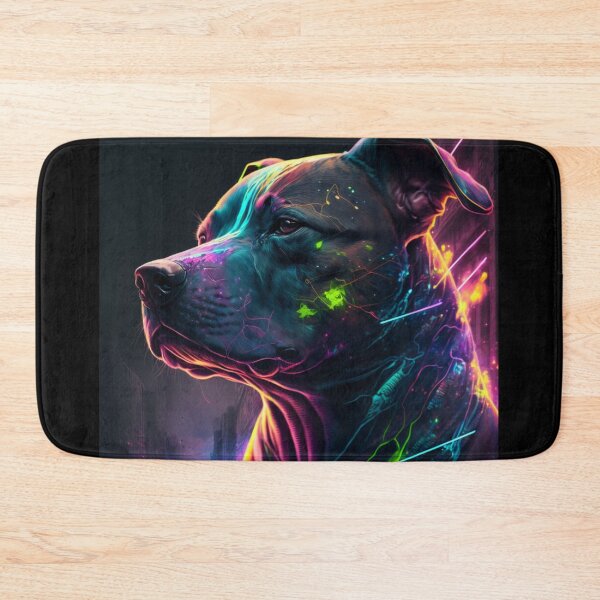 Item preview, Abstract - Neon - Cyberpunk - Pitbull - Art Design designed and sold by TheHappyK.