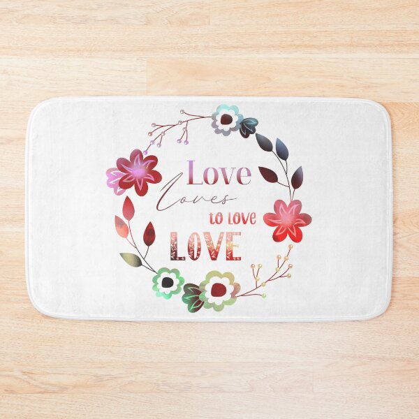 Item preview, Love Affair Love Loves to Love Love literary quote ombre flowers designed and sold by sandpaperdaisy.