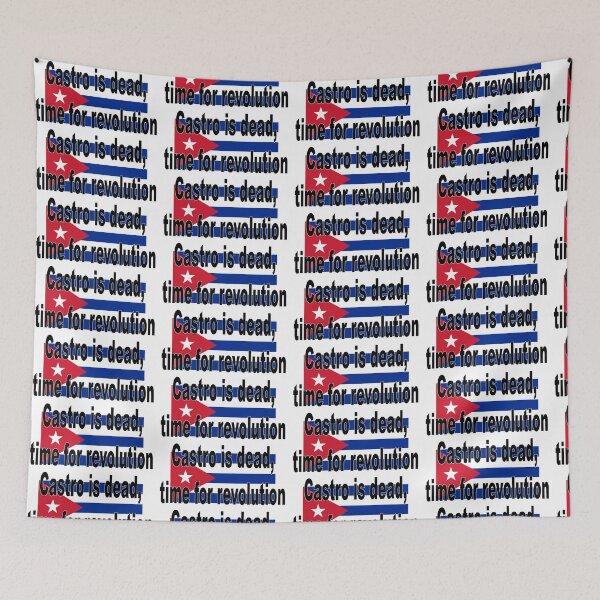 Item preview, Castro dead, time for revolution designed and sold by MoreBeauty.
