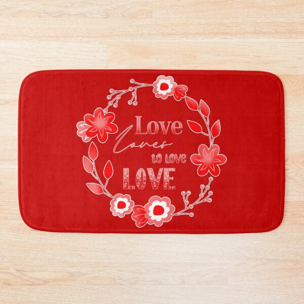Item preview, Love Affair Love Loves to Love Love literary quote red flowers designed and sold by sandpaperdaisy.