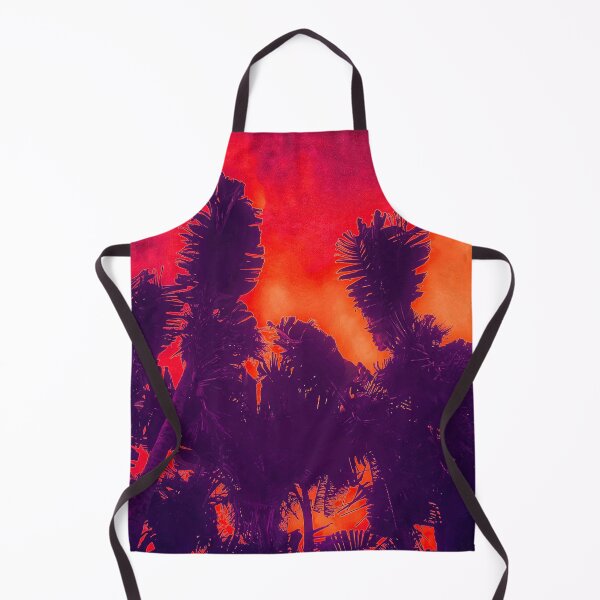 Item preview, Apocalypse Palms Meeting - Personification Biophilia 3 of 4 - Magenta and Scarlet Sky - Dark Purple Trees designed and sold by Beachy.