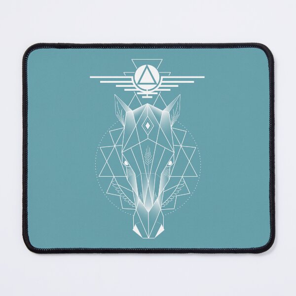 Item preview, White Geometric Mustang designed and sold by FR3DXVII.