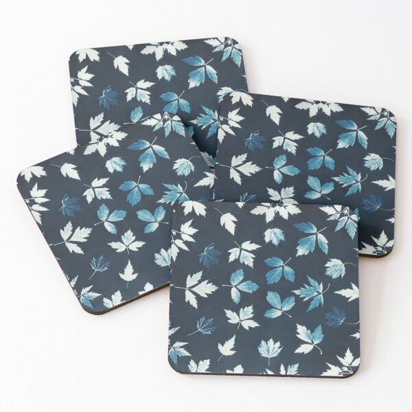Item preview, Spring Leaves Mandala Cyanotype designed and sold by leafandberryart.