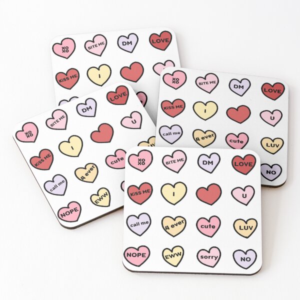 Aperçu de l'œuvre Coeurs de conversation Saint Valentin créée et vendue par doctordesign.