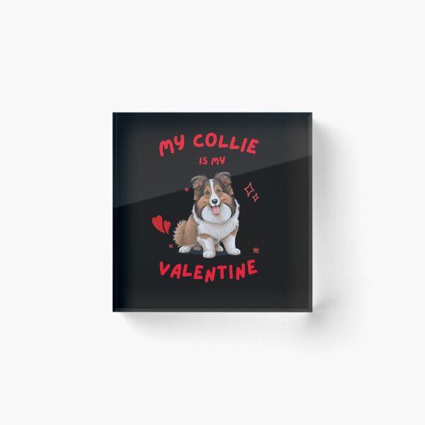 Item preview, COLLIE IS MY VALENTINE Midjourney AI Artwork designed and sold by davidjulie.