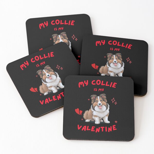 Item preview, COLLIE IS MY VALENTINE Midjourney AI Artwork designed and sold by davidjulie.