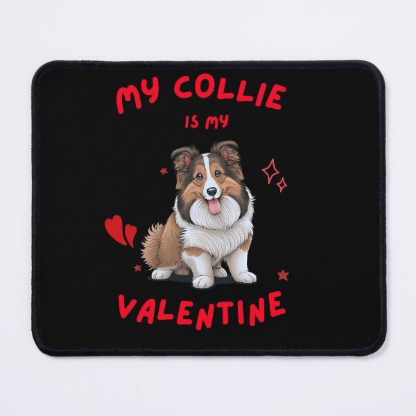 Item preview, COLLIE IS MY VALENTINE Midjourney AI Artwork designed and sold by davidjulie.