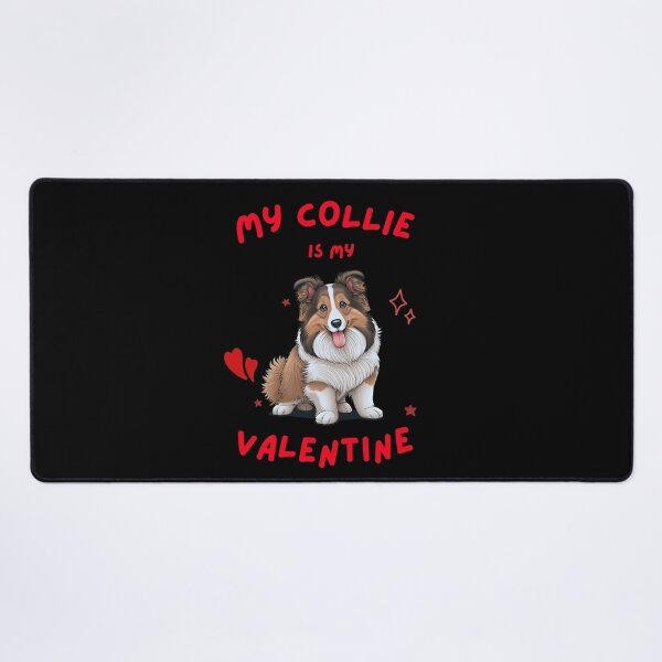 Item preview, COLLIE IS MY VALENTINE Midjourney AI Artwork designed and sold by davidjulie.