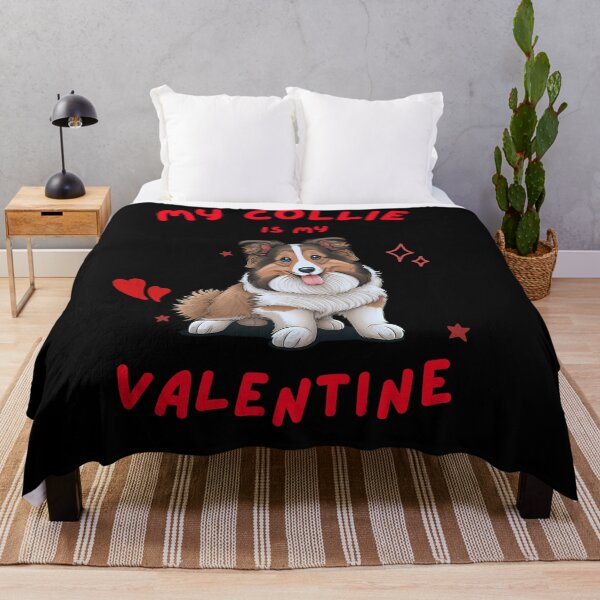 Item preview, COLLIE IS MY VALENTINE Midjourney AI Artwork designed and sold by davidjulie.