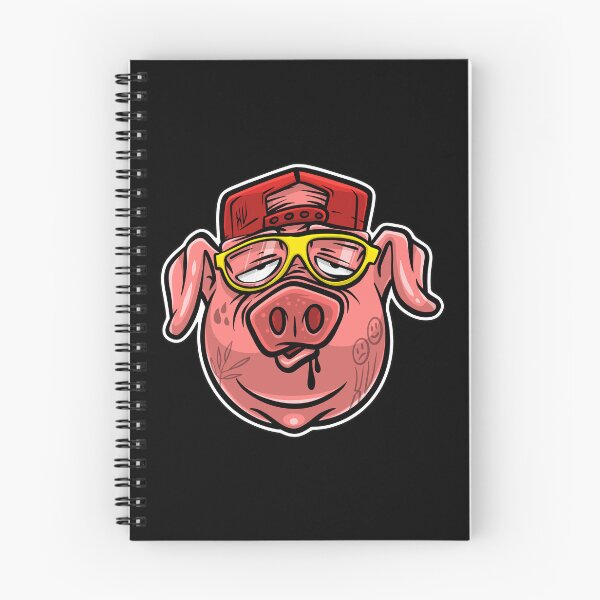 Item preview, Funny Cute Tattooed Pig Face designed and sold by Teeleo.
