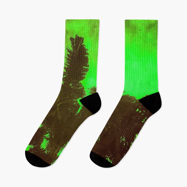 Item preview, Apocalypse Palms Meeting - Personification Biophilia 4 of 4 - Green and Lime Green Sky - Dark Brown Trees designed and sold by Beachy.