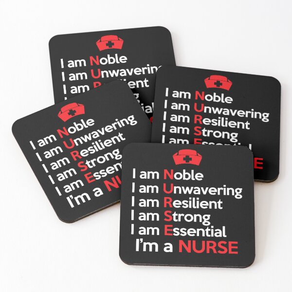 Item preview, I'm a Nurse. I am Noble. I am Unwavering. I am Resilient. I am Strong. I am Essential.  designed and sold by FanityPrints.