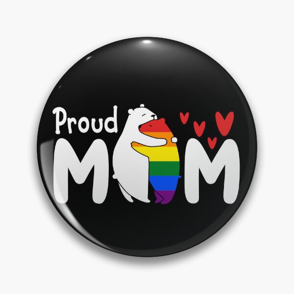 Item preview, Bear Hug Proud Mom LGBT rainbow Mother Kids designed and sold by Dolphin Graphic.