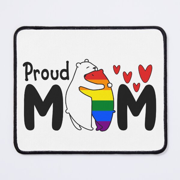 Item preview, Bear Hug Proud Mom LGBT rainbow Mother Kids designed and sold by Dolphin Graphic.