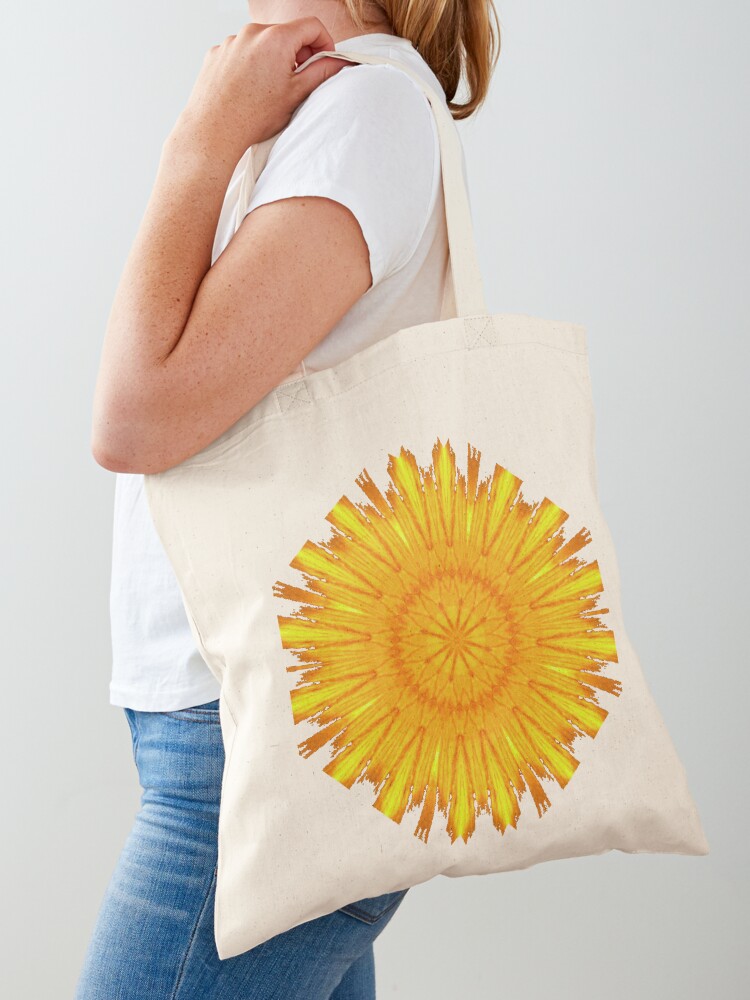 Sunburst cloth handbag