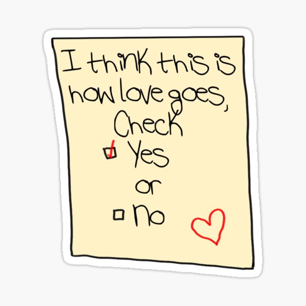 "Check Yes or No - George Strait" Sticker for Sale by aliseyonush21