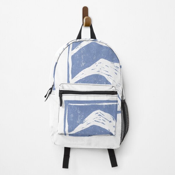 Item preview, Linocut Mountain in Blue designed and sold by RustyLazor.