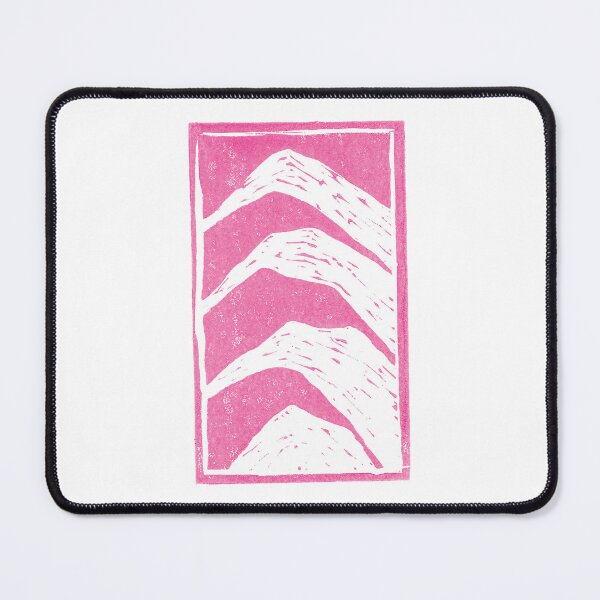 Item preview, Montaña en linóleo en rosa designed and sold by RustyLazor.