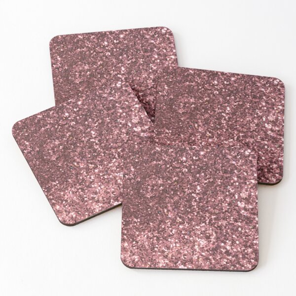 Artikelvorschau, Rose Gold Pink Illusion Print Bling Konfetti Quadrat entworfen und verkauft von kattakitty.