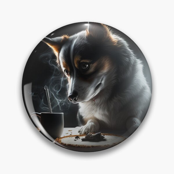 Item preview, Dog at breakfast  designed and sold by Kiraslife.