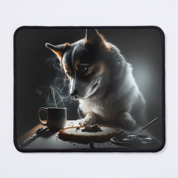 Item preview, Dog at breakfast  designed and sold by Kiraslife.