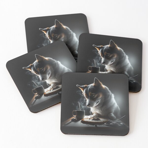 Item preview, Dog at breakfast  designed and sold by Kiraslife.