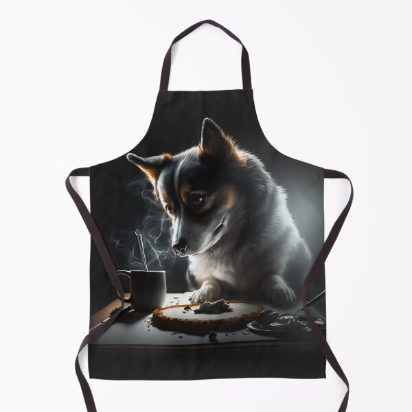 Item preview, Dog at breakfast  designed and sold by Kiraslife.