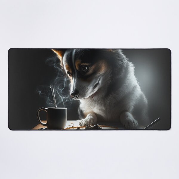 Item preview, Dog at breakfast  designed and sold by Kiraslife.