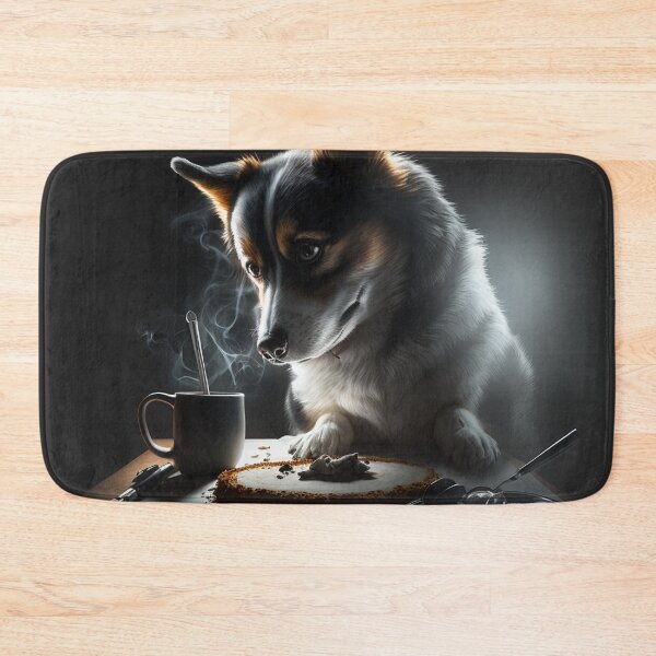 Item preview, Dog at breakfast  designed and sold by Kiraslife.