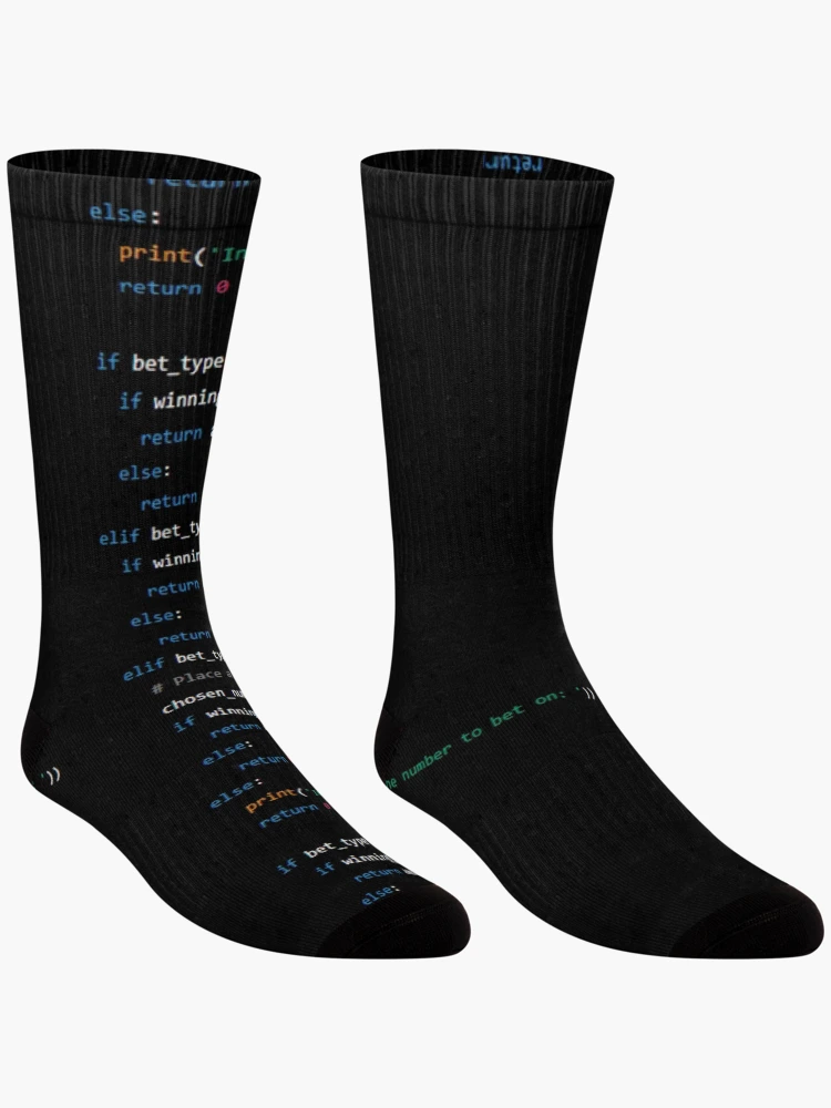 Thumbnail 3 von 5, Socken, Softwareprogrammierung Python IT-Programmierer Entwickler Programmierer - Software designt und verkauft von coolkiwie.