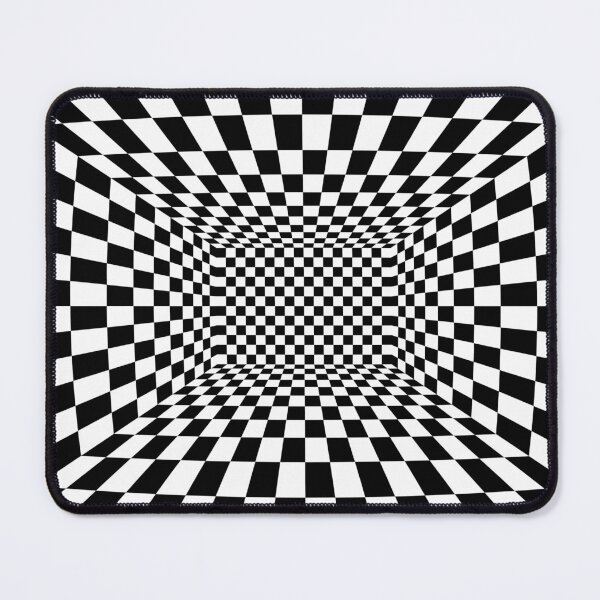 Item preview, Checkered Pattern 70s groovy Hypnotic designed and sold by ReneMagritteArt.