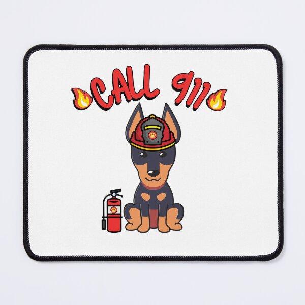 Item preview, Funny Guard Dog Firefighter designed and sold by Pet Station.