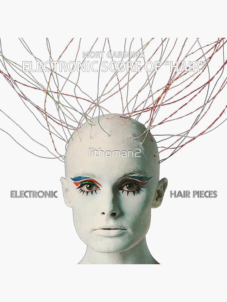 "Mort Garson Electronic Hair Pieces" Sticker for Sale by lithoman2