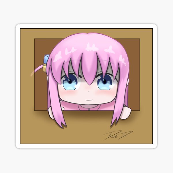 Aperçu de l'œuvre Bocchi en boîte créée et vendue par Sleepy-Chibi-zz.
