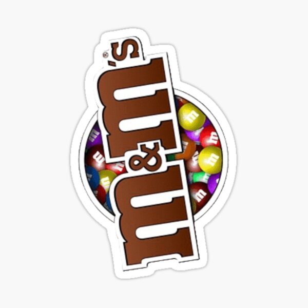 M&m’s family illustration,Funny red and yellow M&m’s chocolate cartoon illustration,M&m’s Sticker