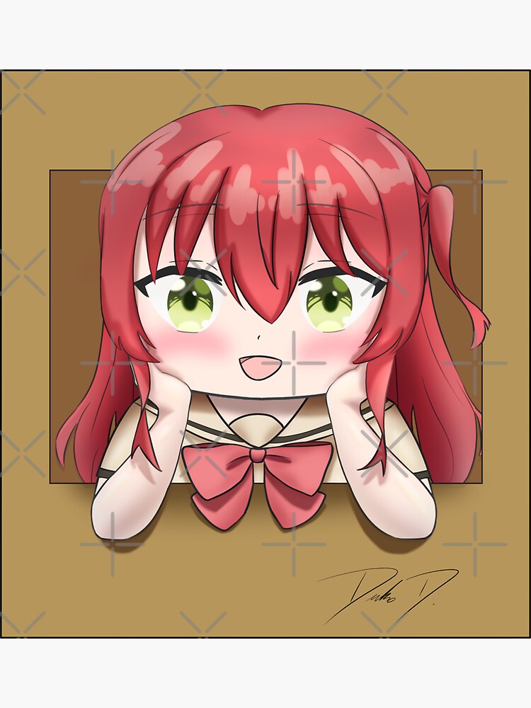 Aperçu 3 sur 3. Sticker avec l'œuvre Chibi Ikuyo en boite créée et vendue par Sleepy-Chibi-zz.