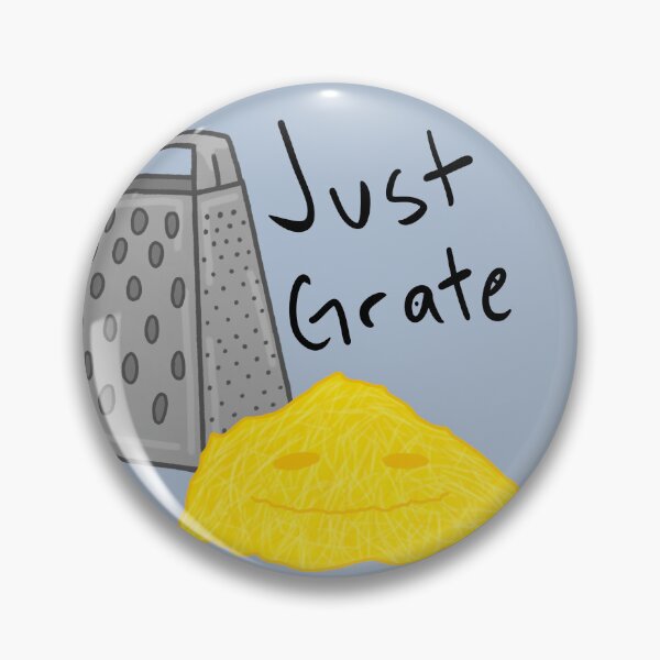 Item preview, "Just Grate" (with cheese) designed and sold by stickerbyginger.