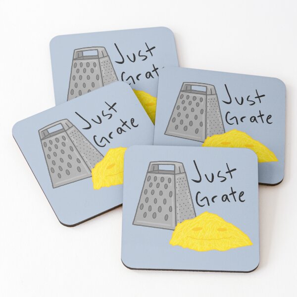 Item preview, "Just Grate" (with cheese) designed and sold by stickerbyginger.