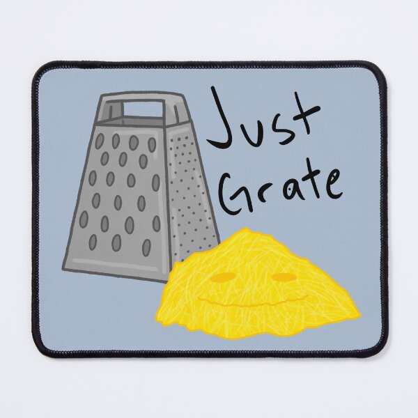 Item preview, "Just Grate" (with cheese) designed and sold by stickerbyginger.