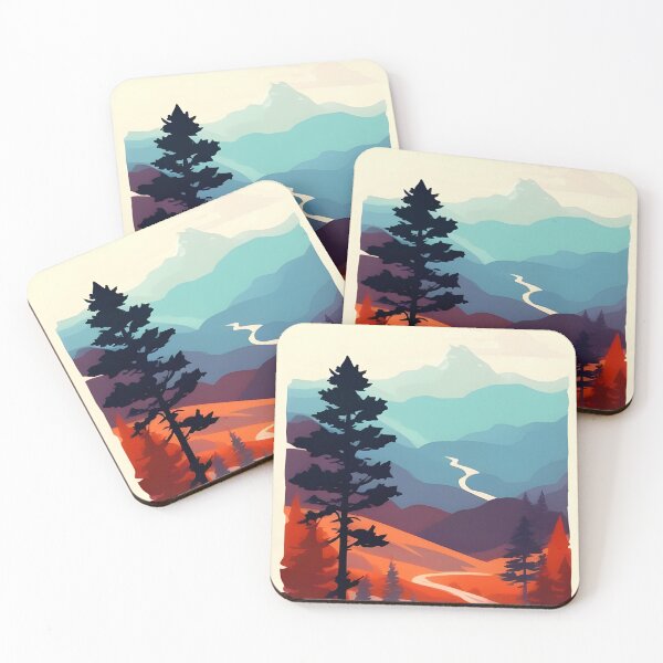 Item preview, Enhance Your Space with Our Beautiful Collection of Minimalist Tree and Mountain View Prints designed and sold by supeart.
