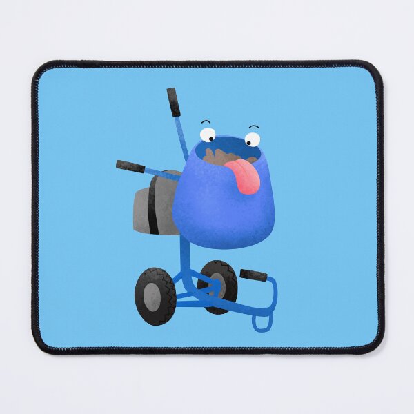 Item preview, Cute, happy cement mixer cartoon illustration designed and sold by FrogFactory.
