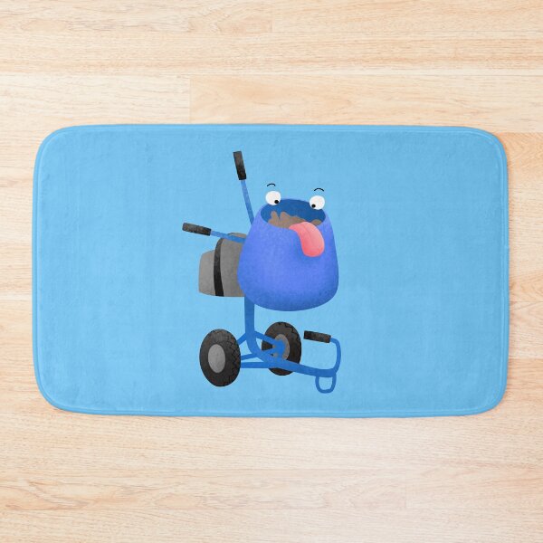 Item preview, Cute, happy cement mixer cartoon illustration designed and sold by FrogFactory.