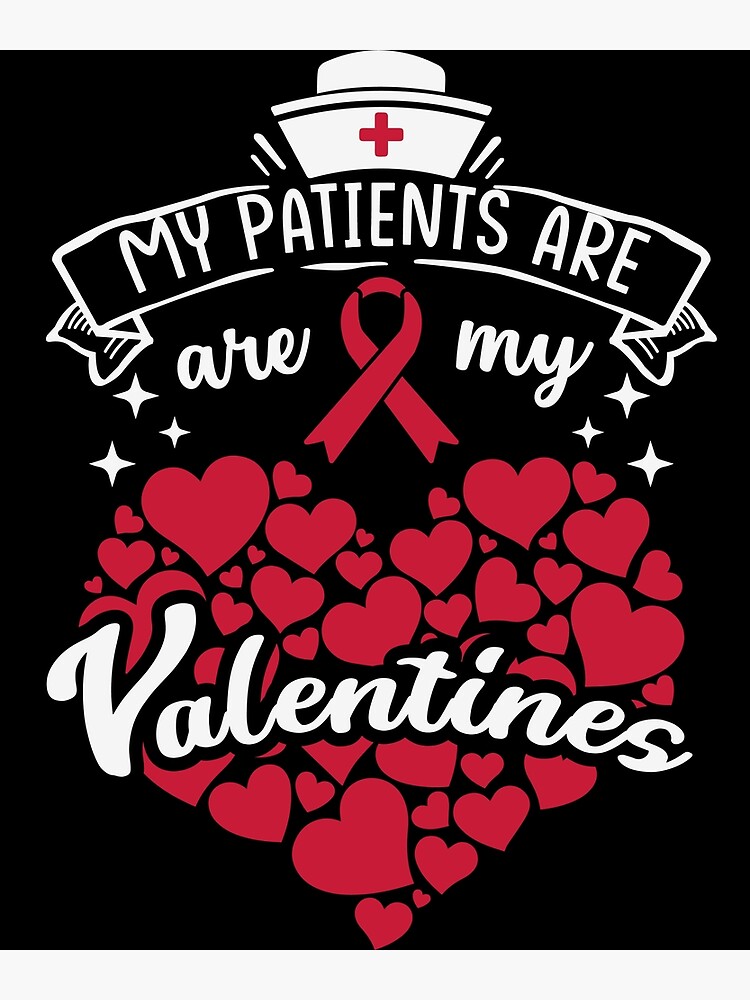 Custom Oncology Nurse Valentines Crew Funny Valentines Day Nursing T Shirt  T-shirt By Alishia3asa - Artistshot
