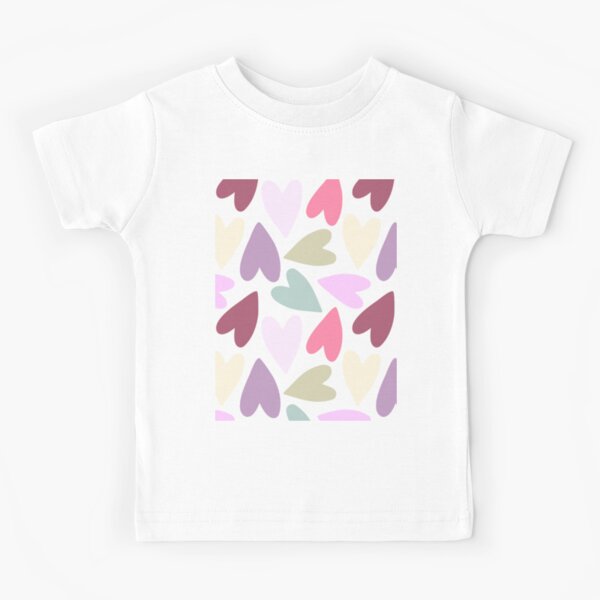 Cute Kawaii Love Print-Happy Valentines Day-Romantic Love Rainbow Smiley  Pattern- Cute Valentine Retro Flower Print-Trending Seamless Pattern  Aesthetic Print Kids T-Shirt for Sale by ReeianLifestyle